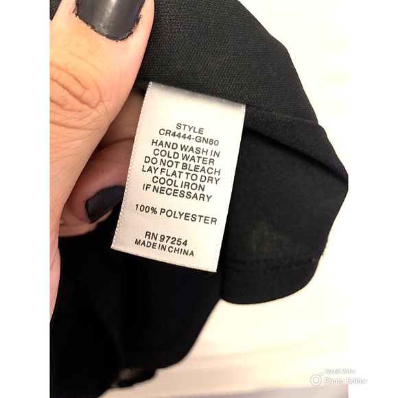 Black / Silver Cocktail Party Dress Medium - Picture 6 of 6